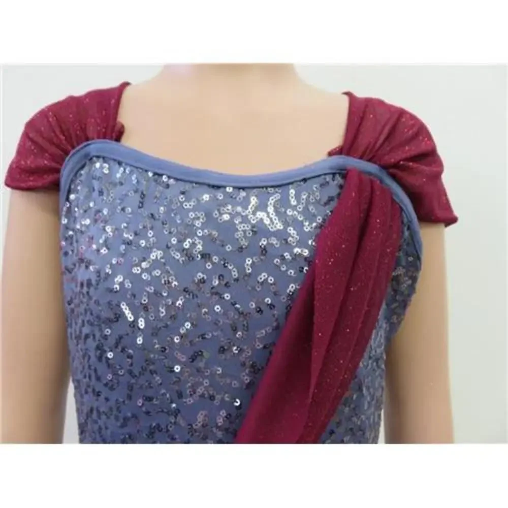 Pre-Owned Dance Costume Weissman 8162 Medium Child Purple Ballet Sequin